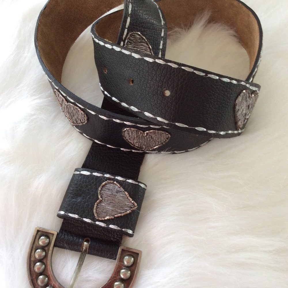 ❄️Betsey Johnson Black Leather Belt